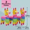 Mini Donkey Pinata - 3 Pack Small Mexican Pinatas for Cinco de Mayo, Mexican Fiestas, Birthday Parties (4 x 7.5 x 2 In)